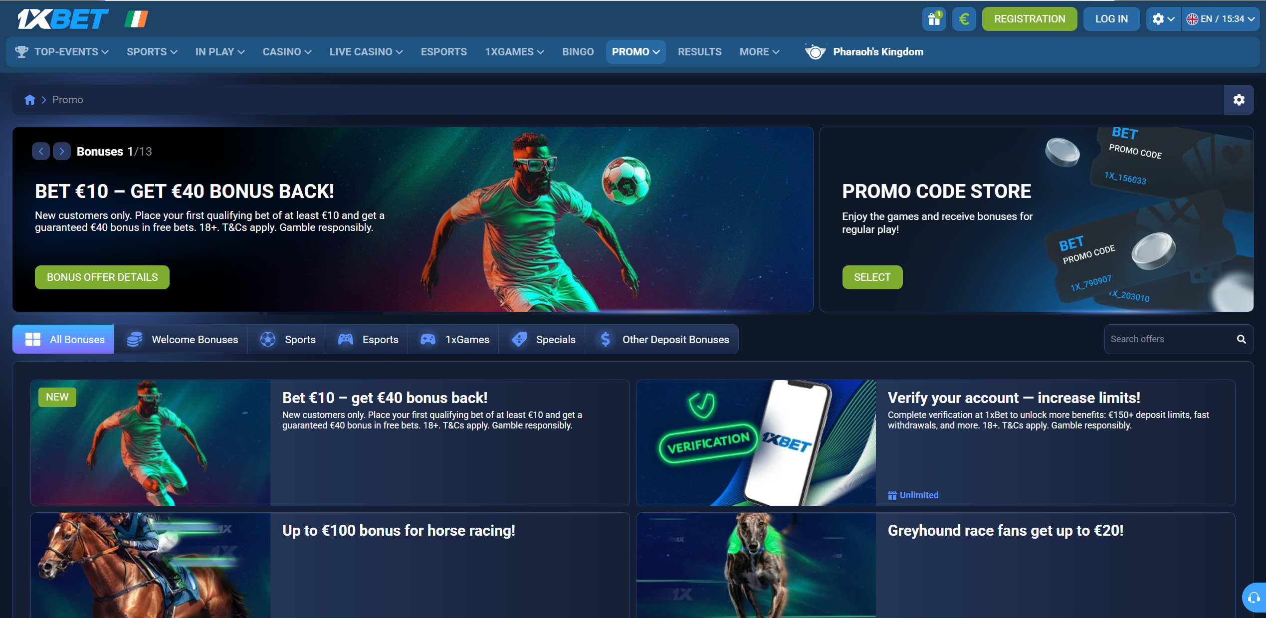 1xbet bonuses