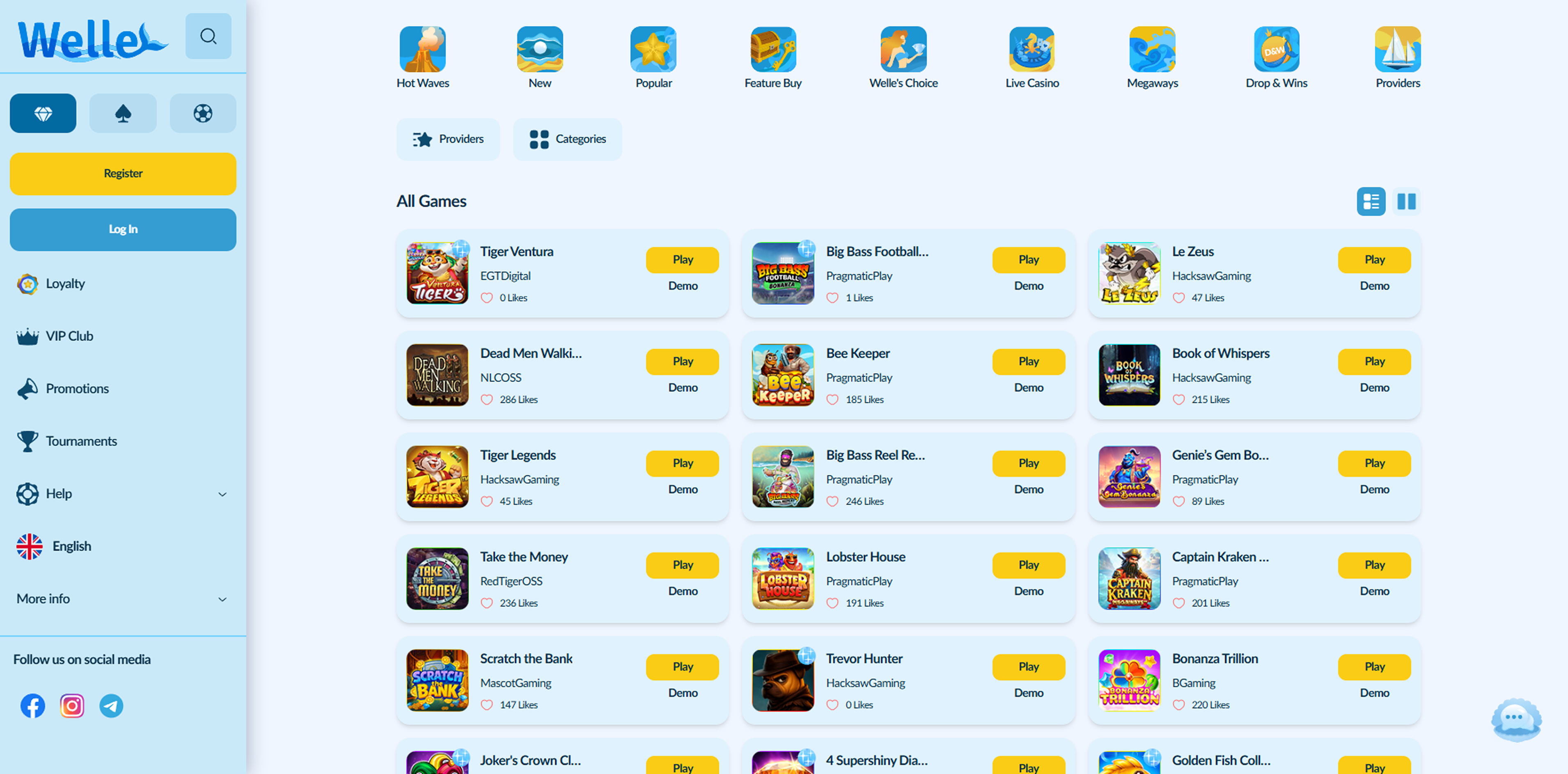 Welle casino slots
