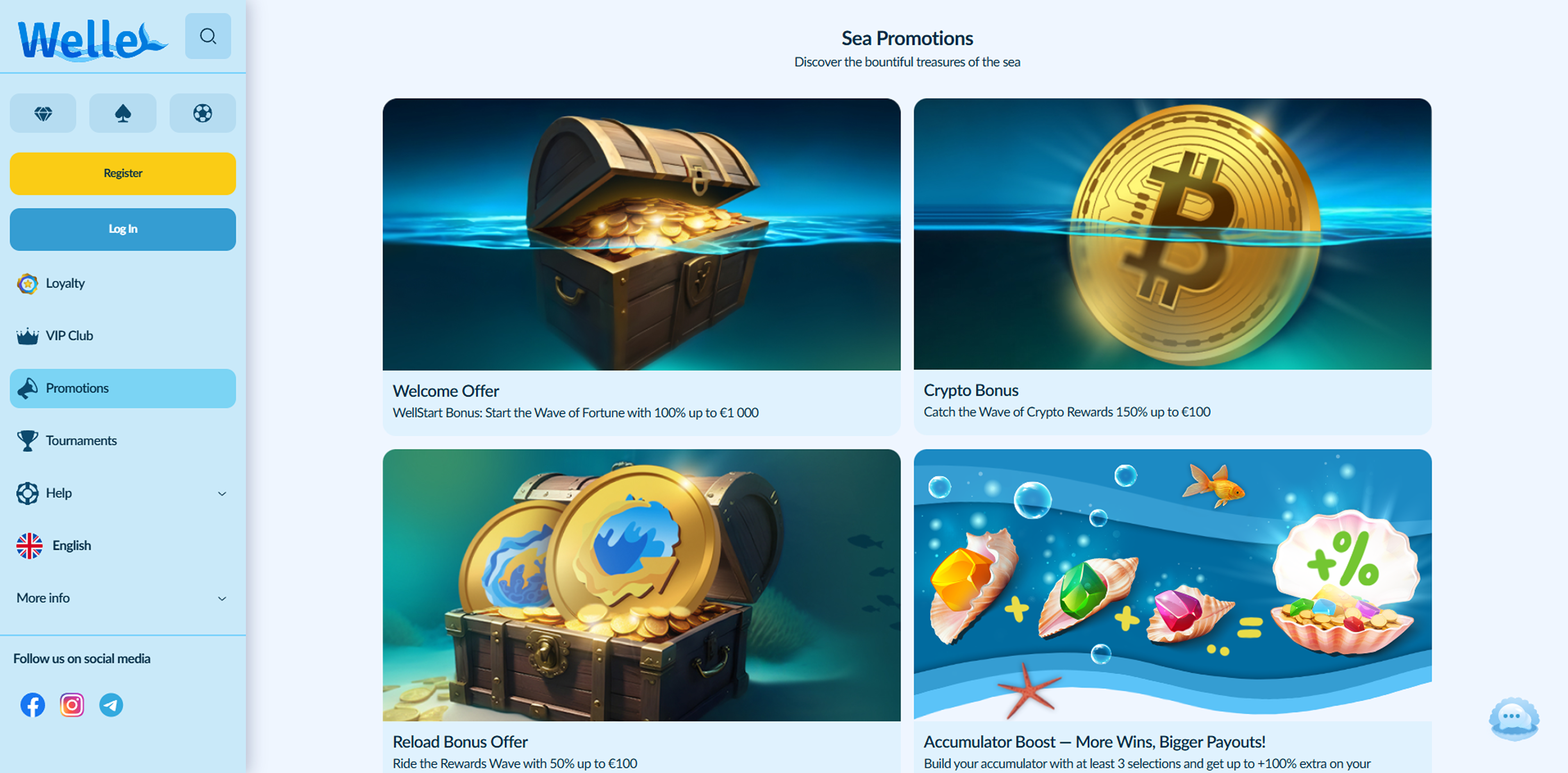 Welle casino bonuses