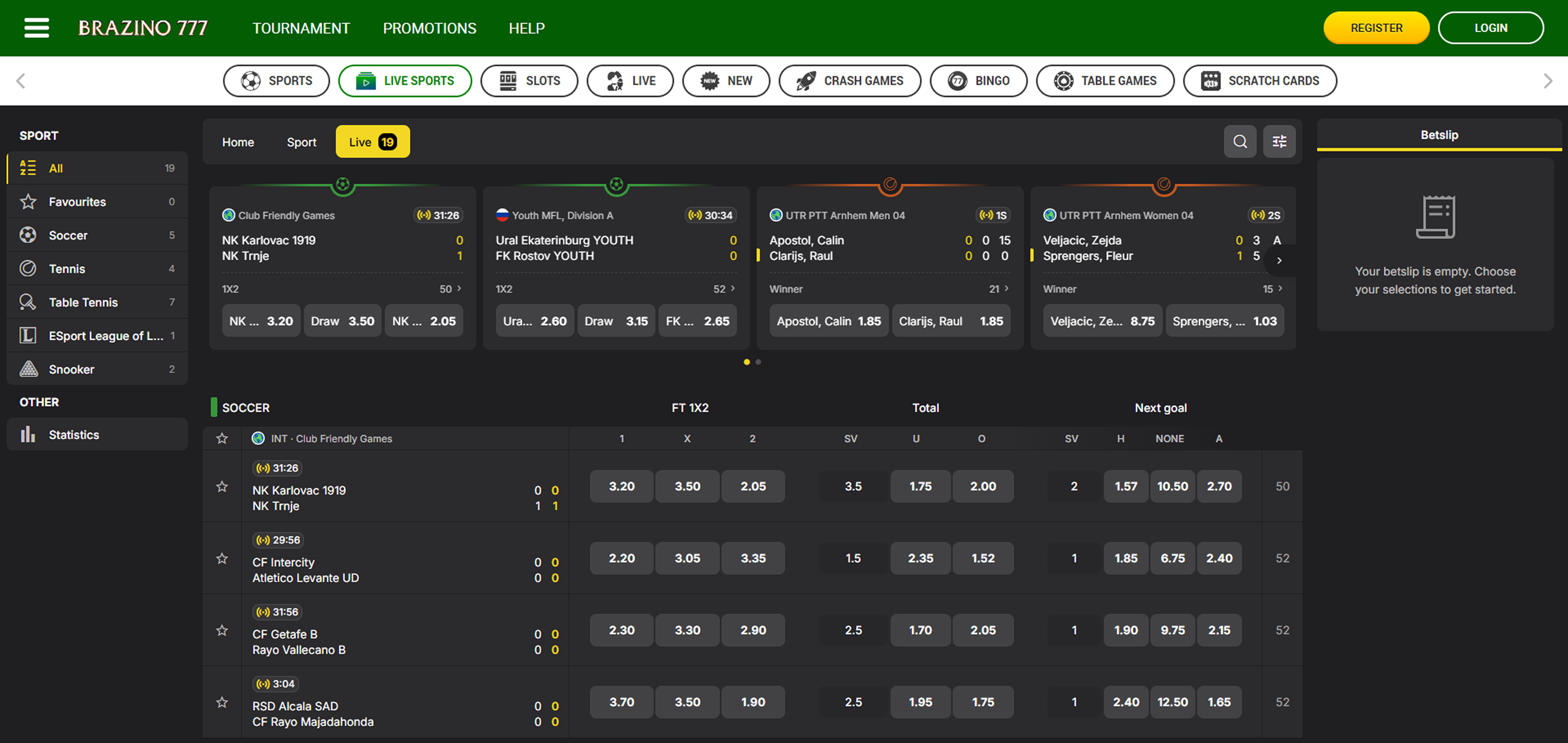 Brazino777 sports betting