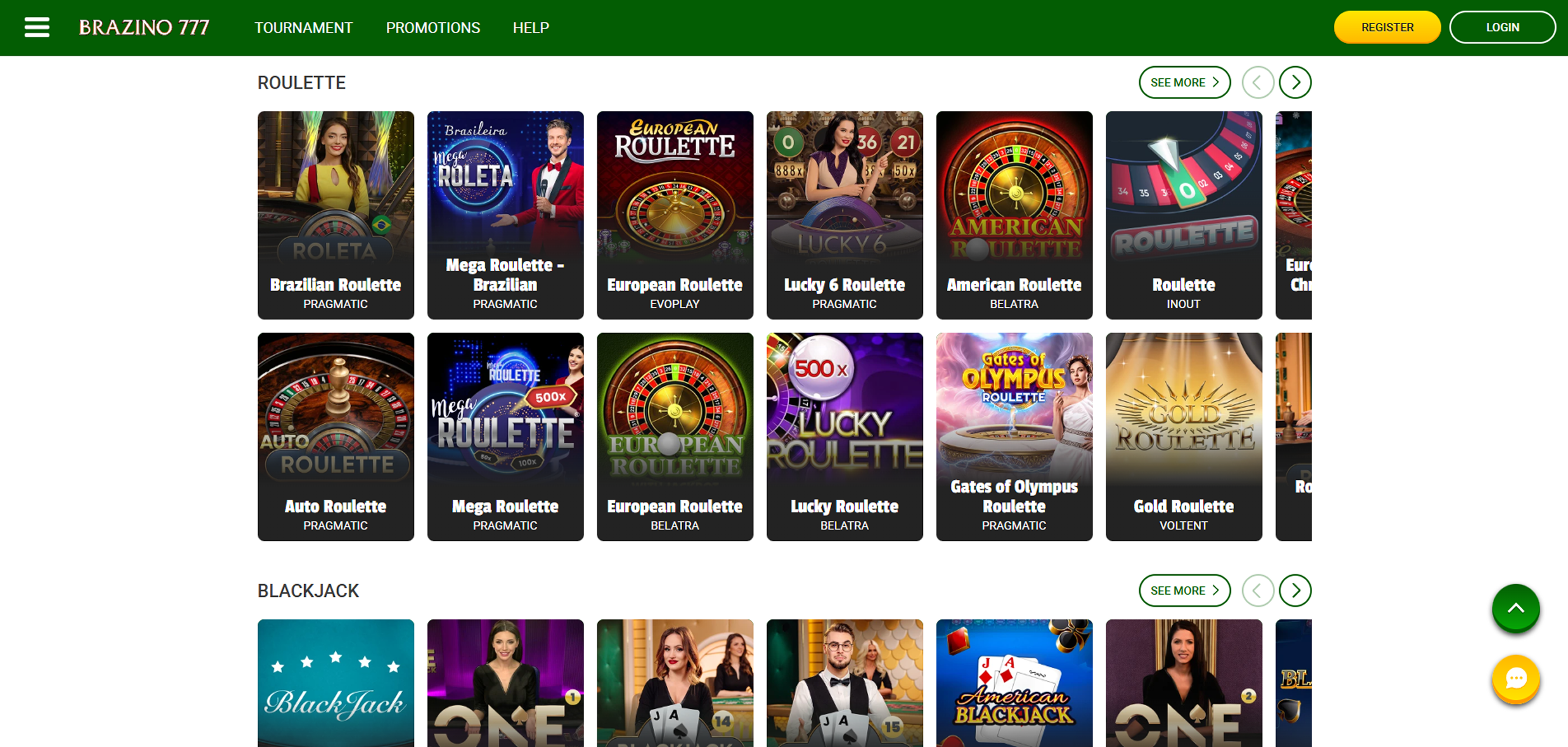 Brazino777 live games