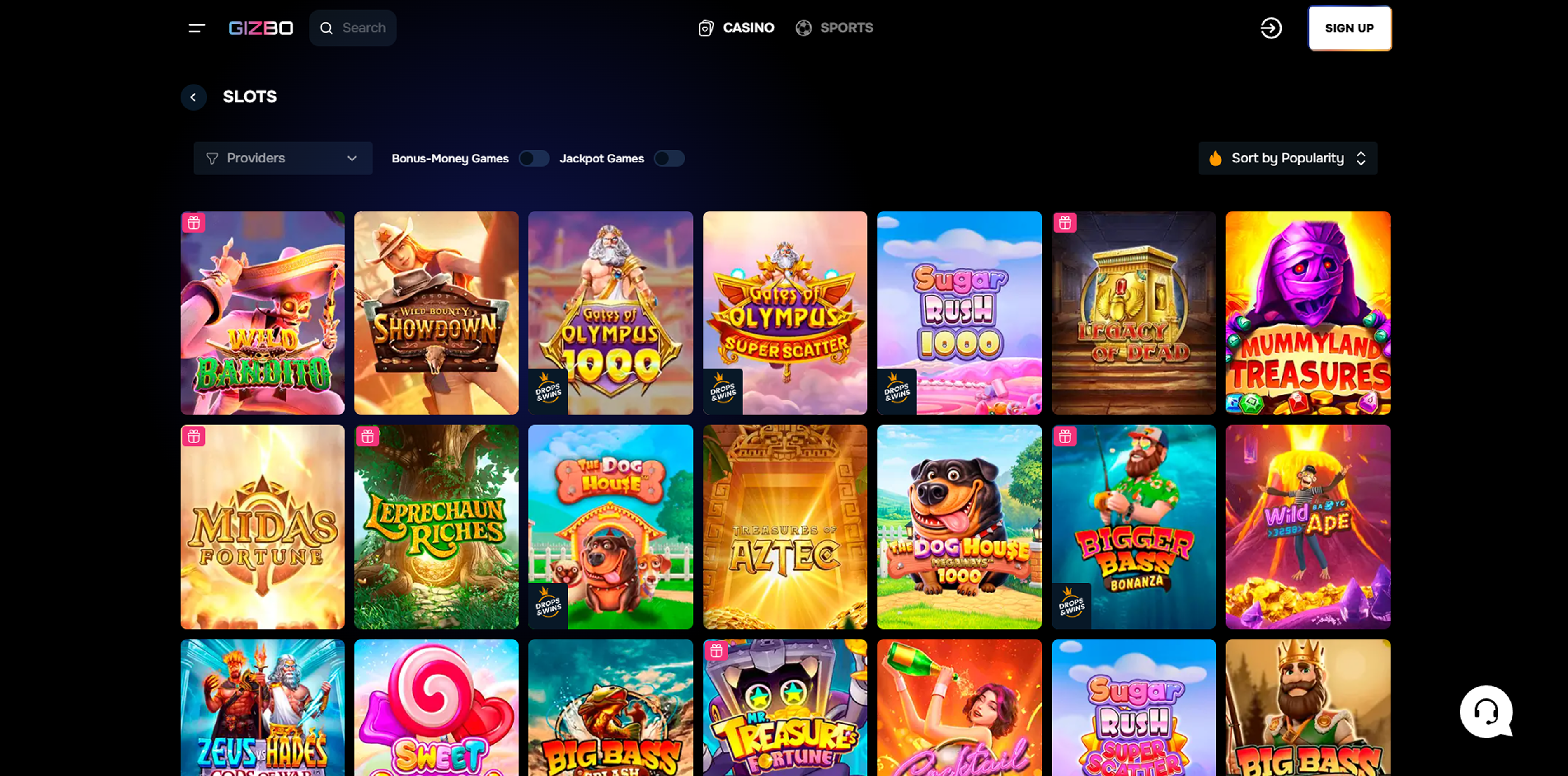 Gizbo slots