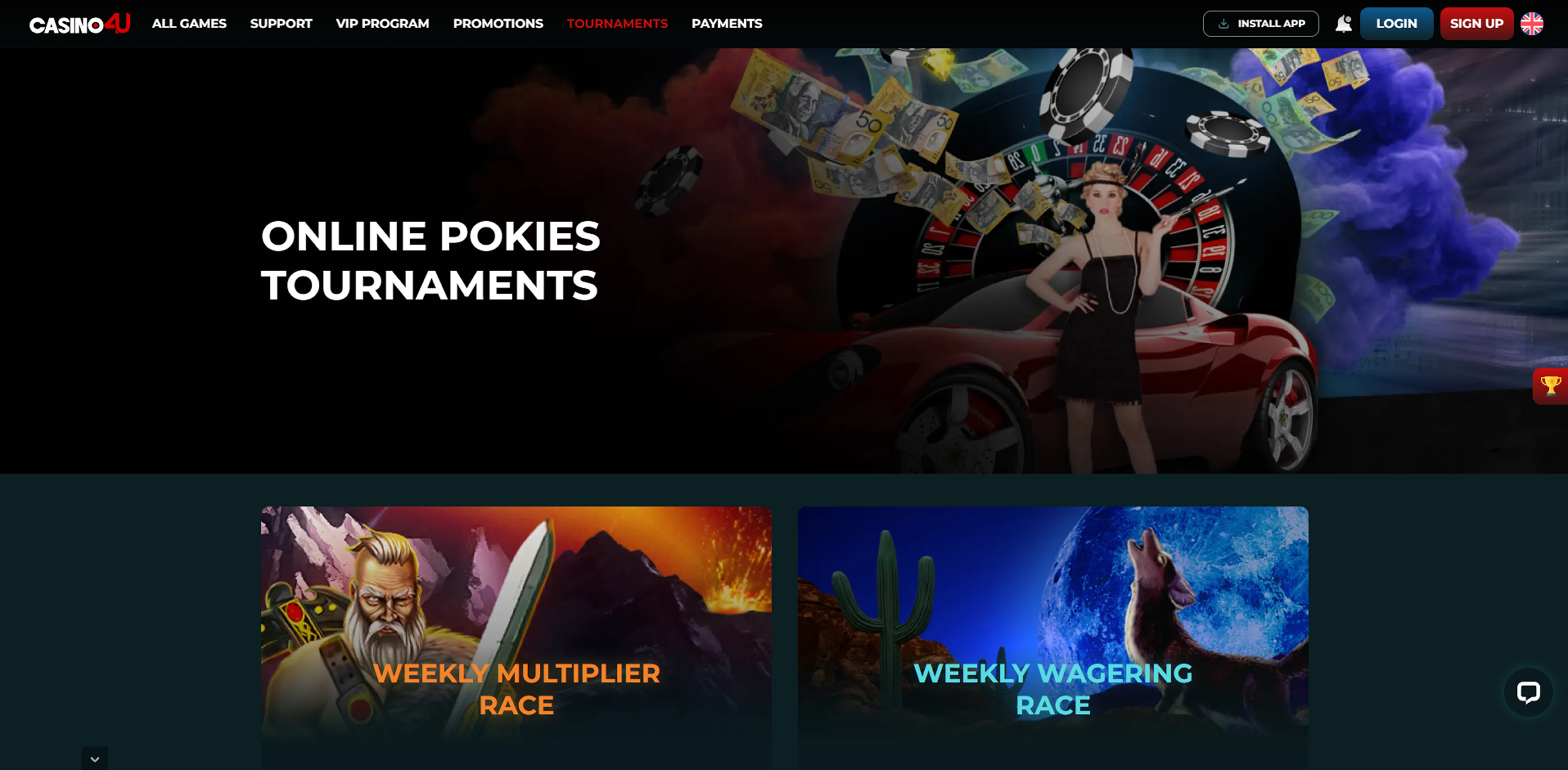 Casino4u tournaments