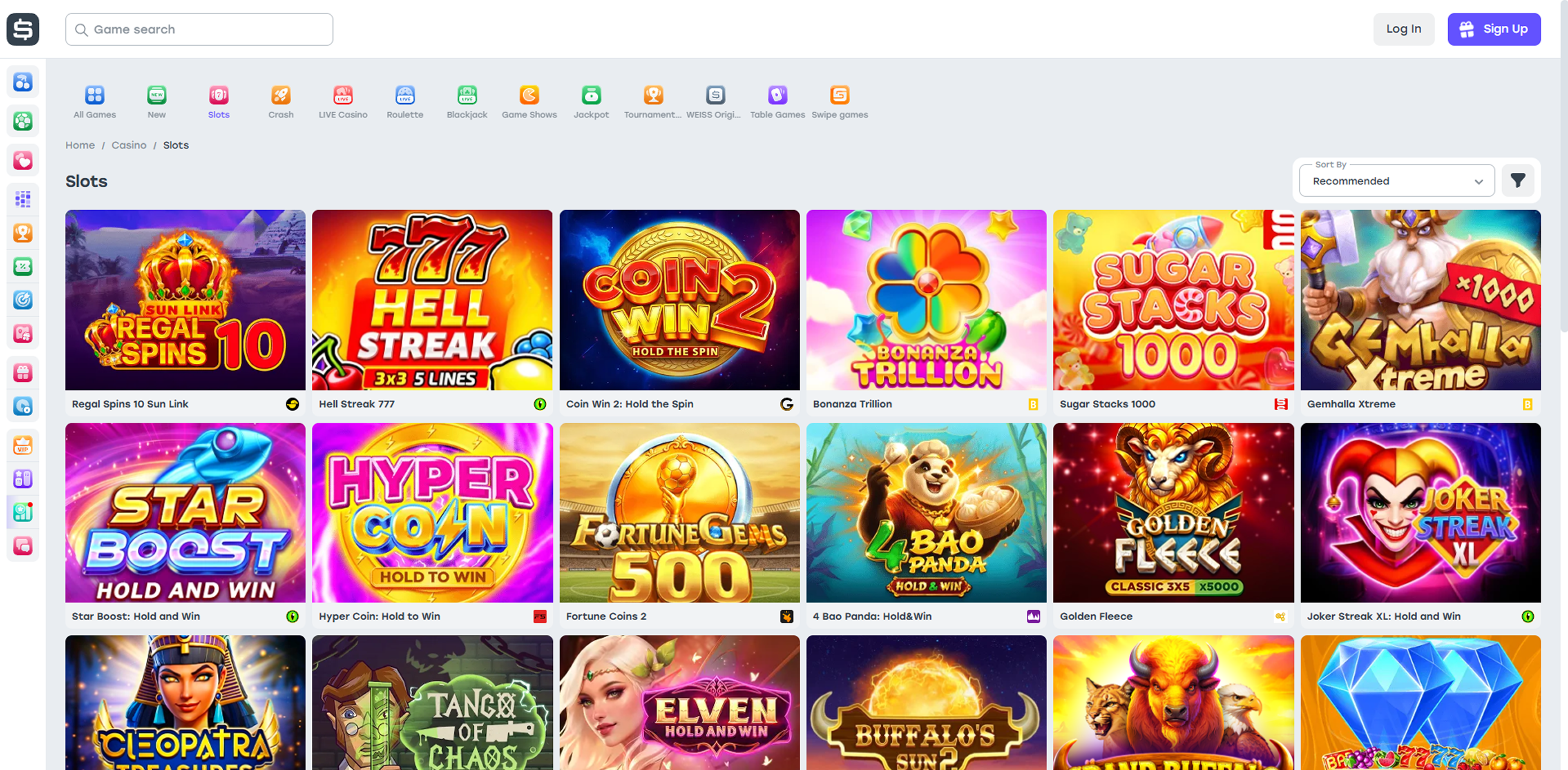 Weiss casino slots