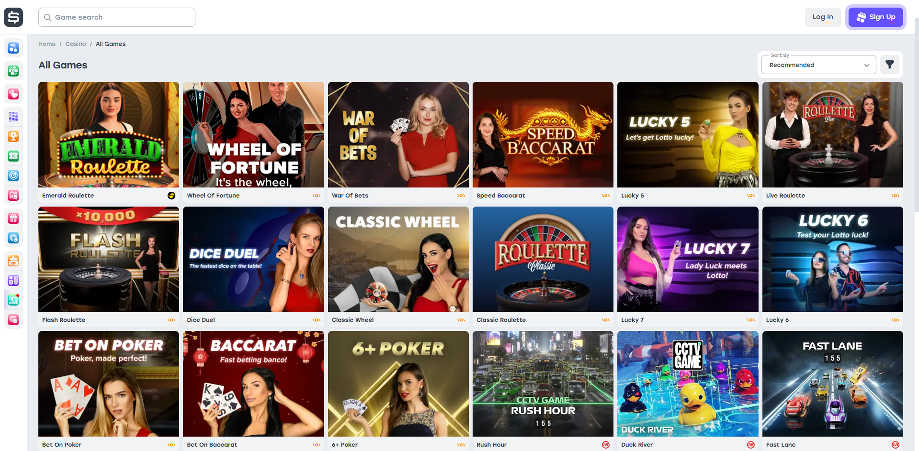 Weiss casino live games
