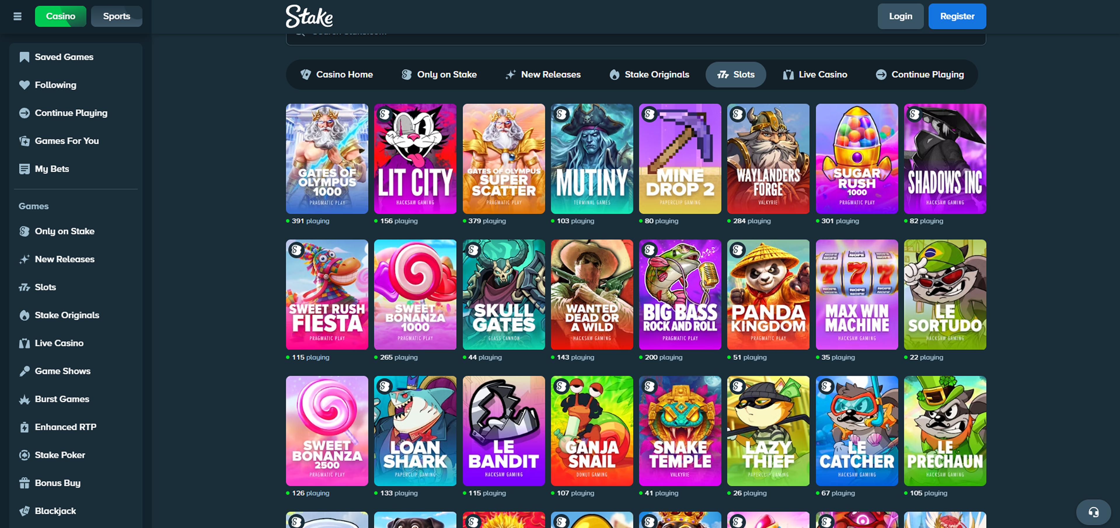 Stake casino slots