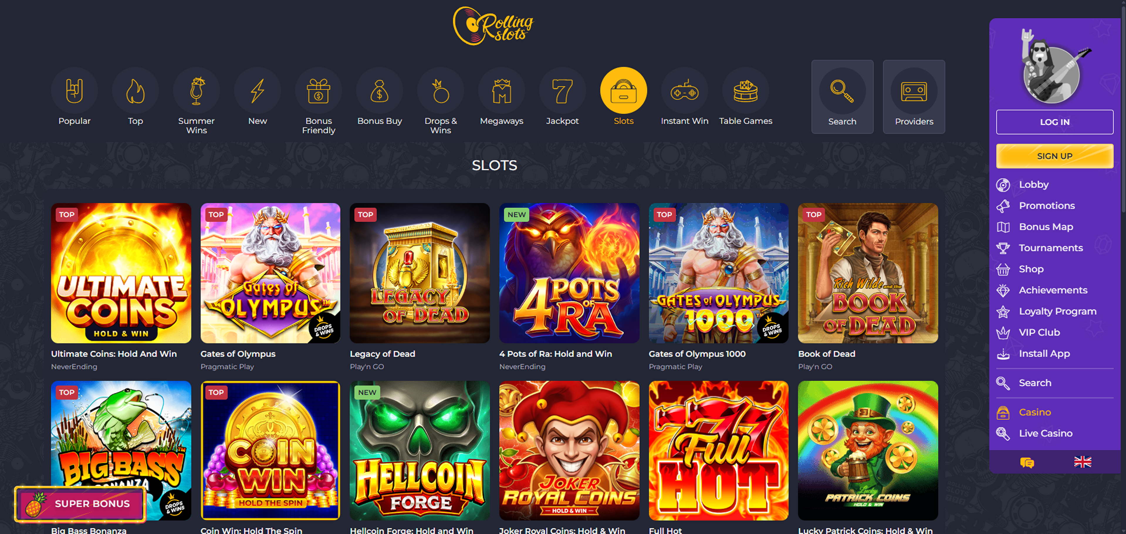 Rolling Slots games