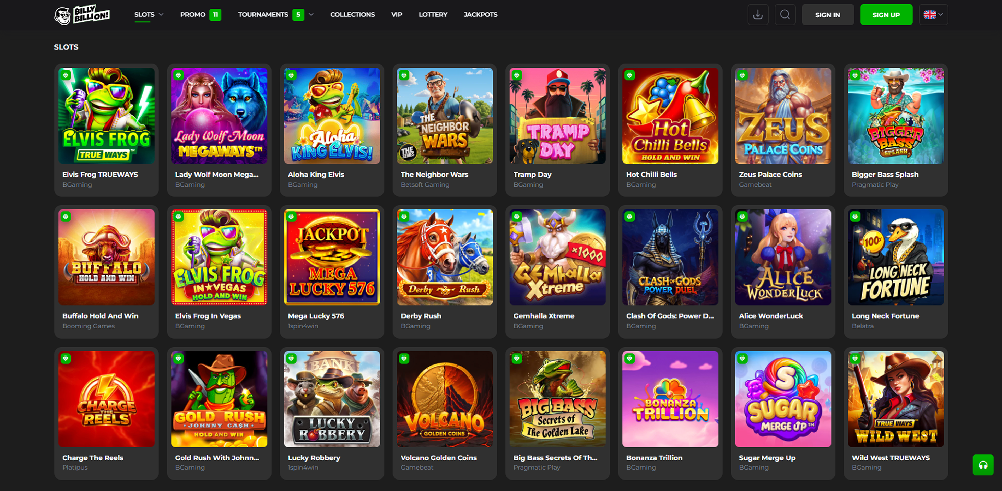 Billy Billion  slots