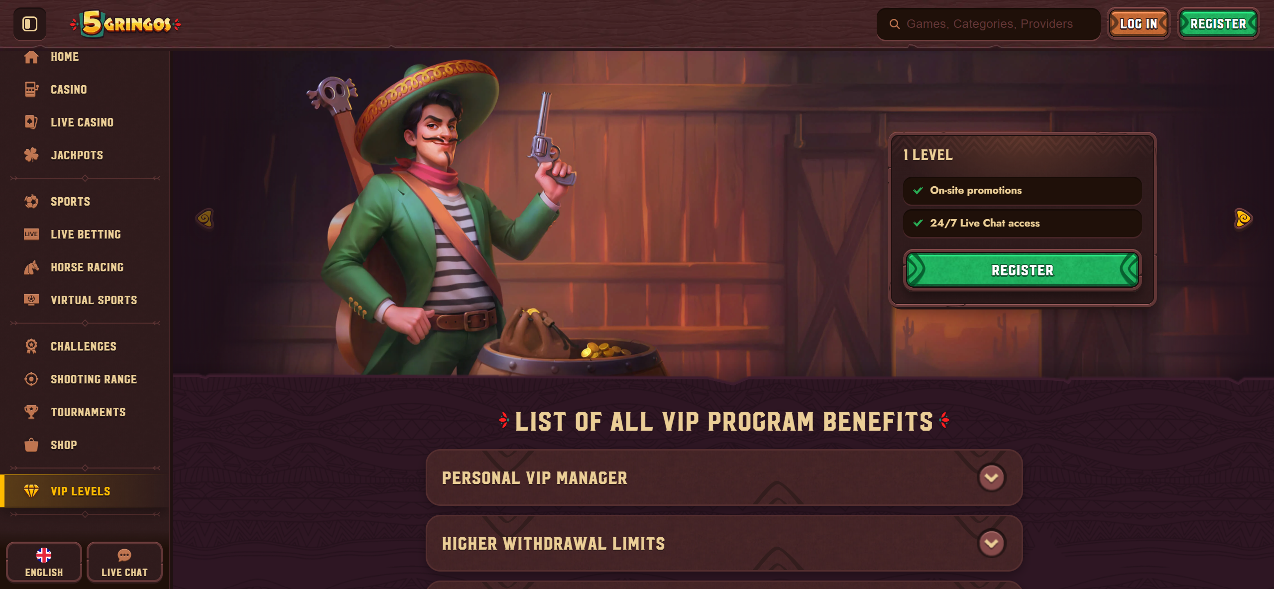 5Gringos loyalty program
