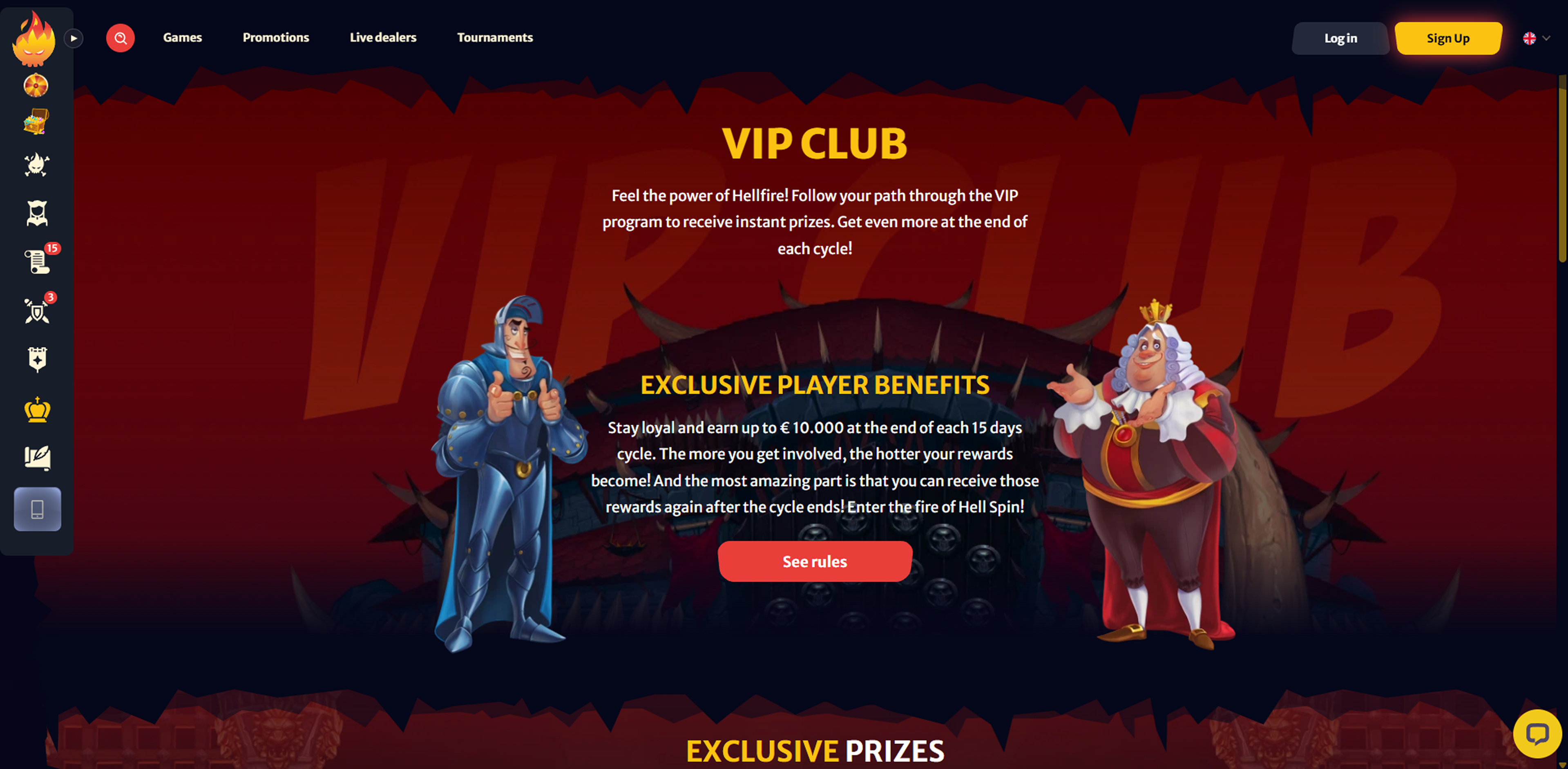 HellSpin Casino VIP club