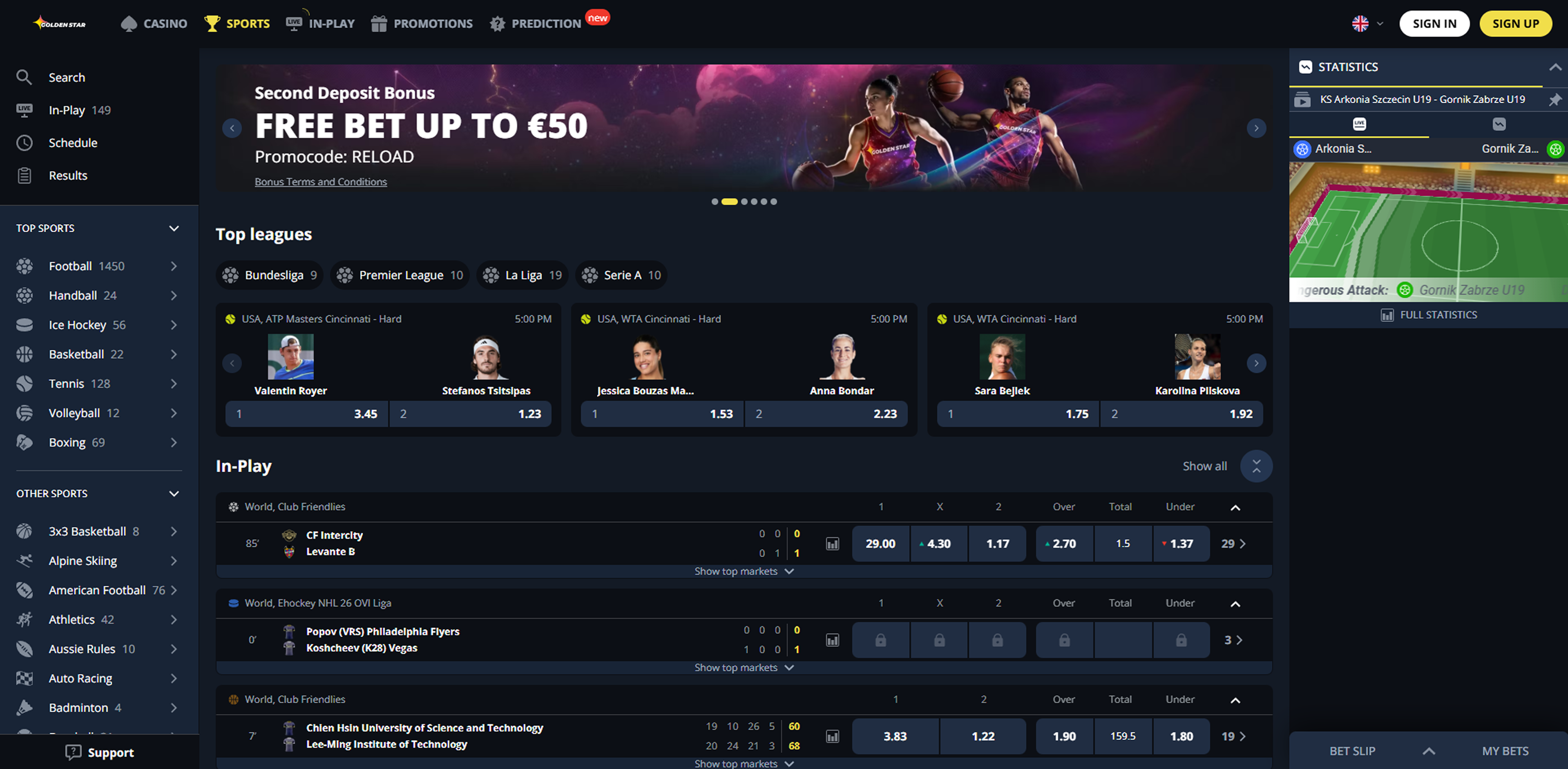 Golden Star Casino sportsbook
