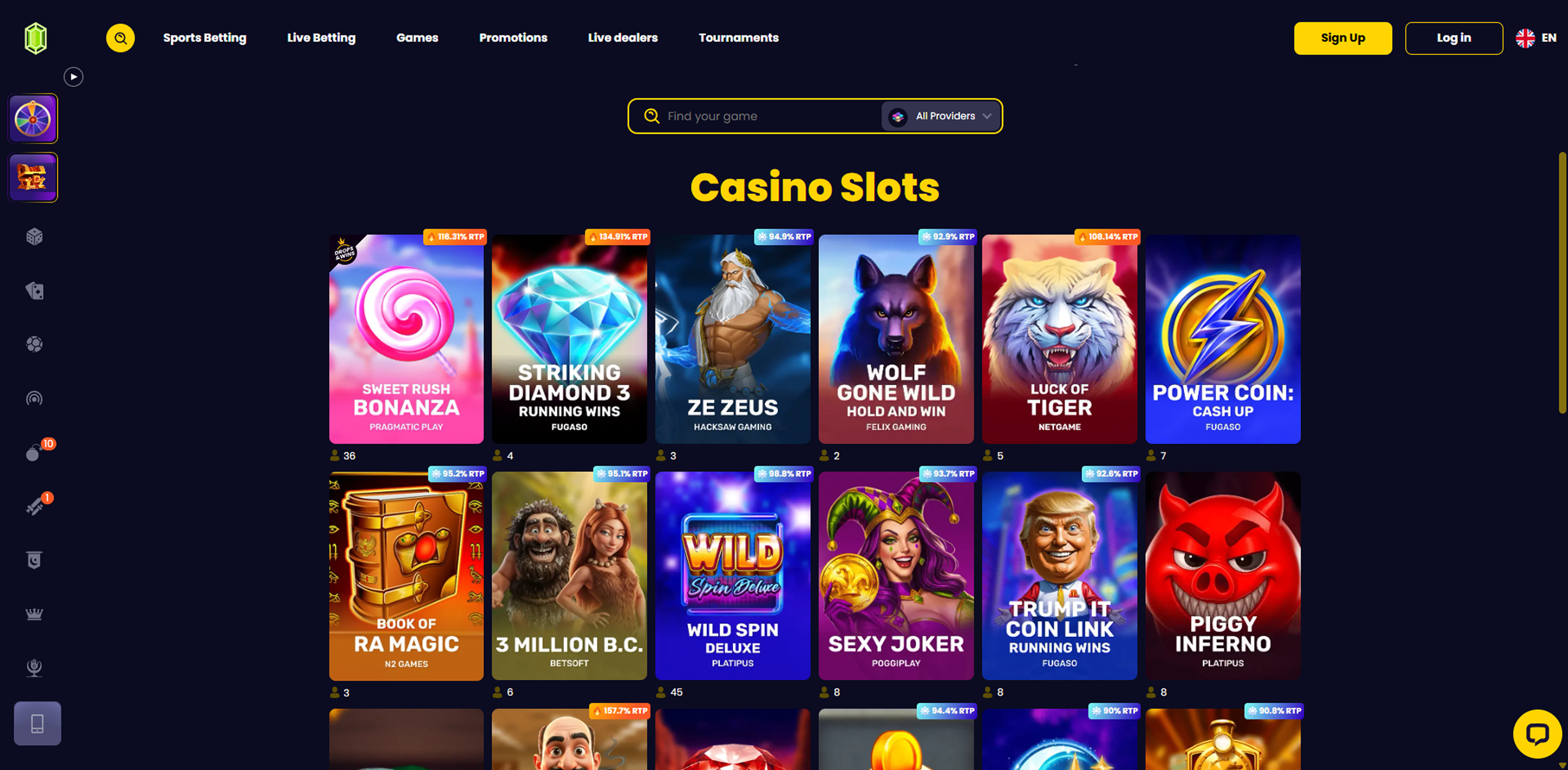 Slotsgem Casino slot games