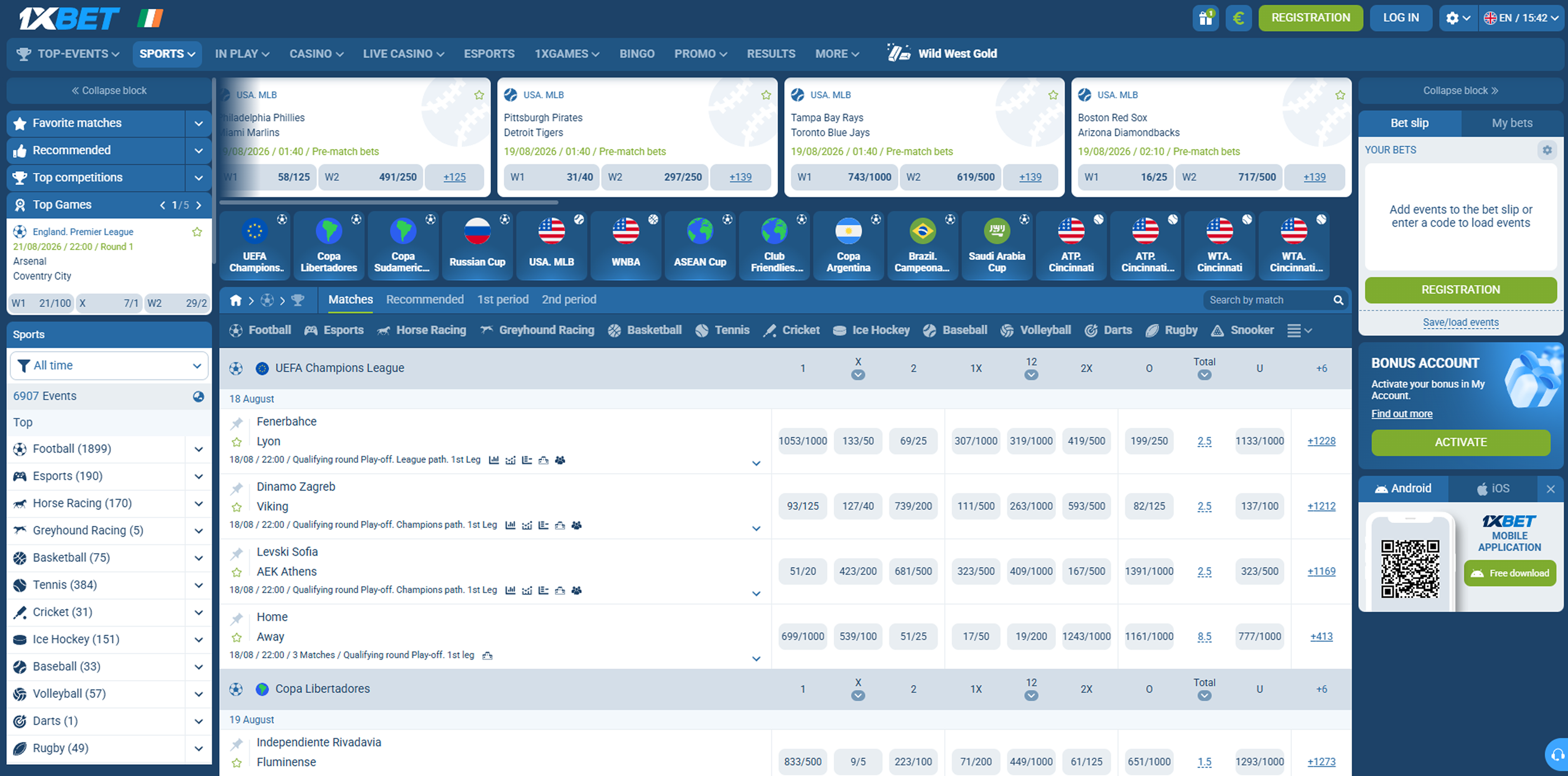 1xbet sports betting