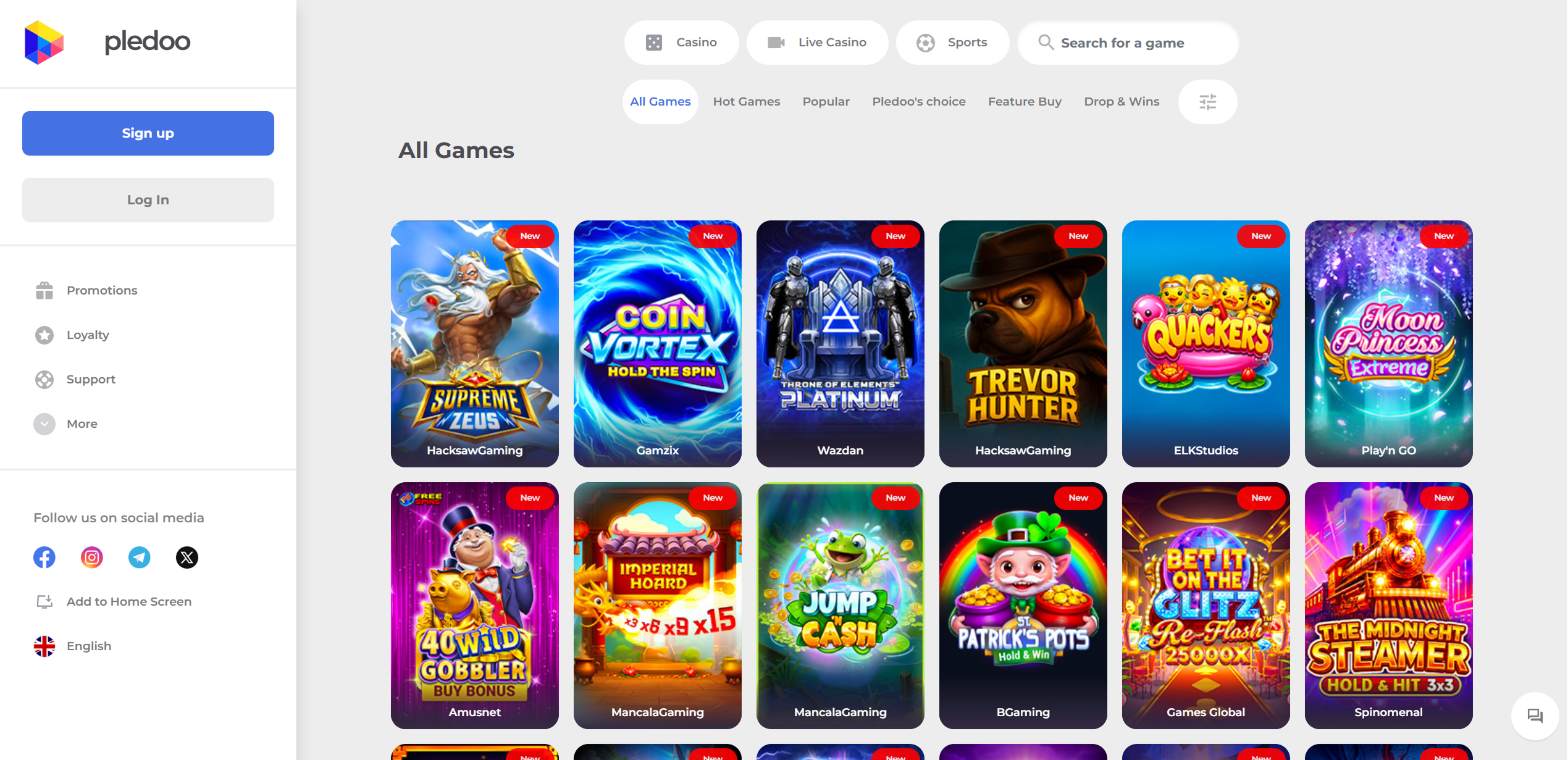 Pledoo slots