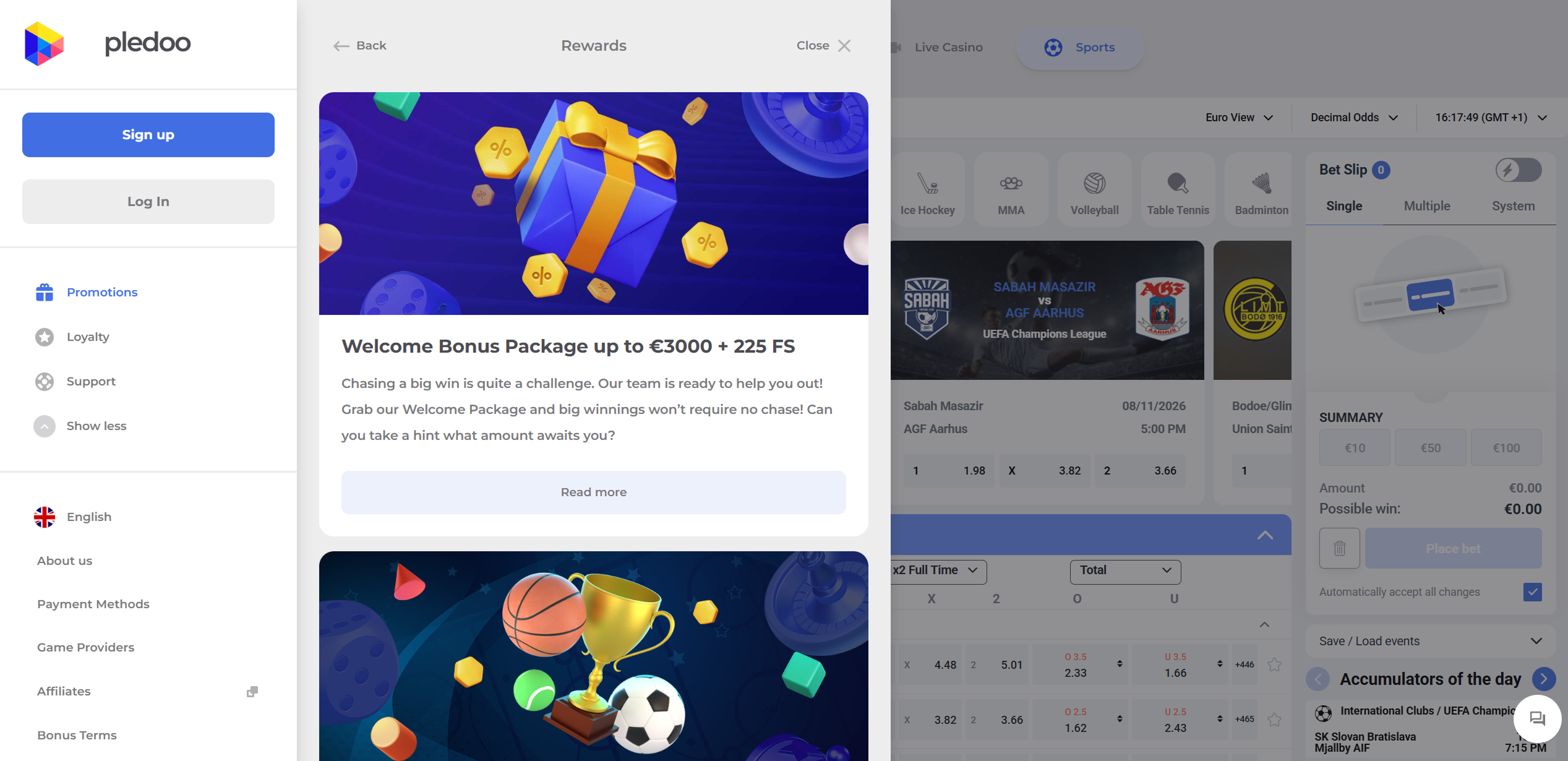 Pledoo bonuses
