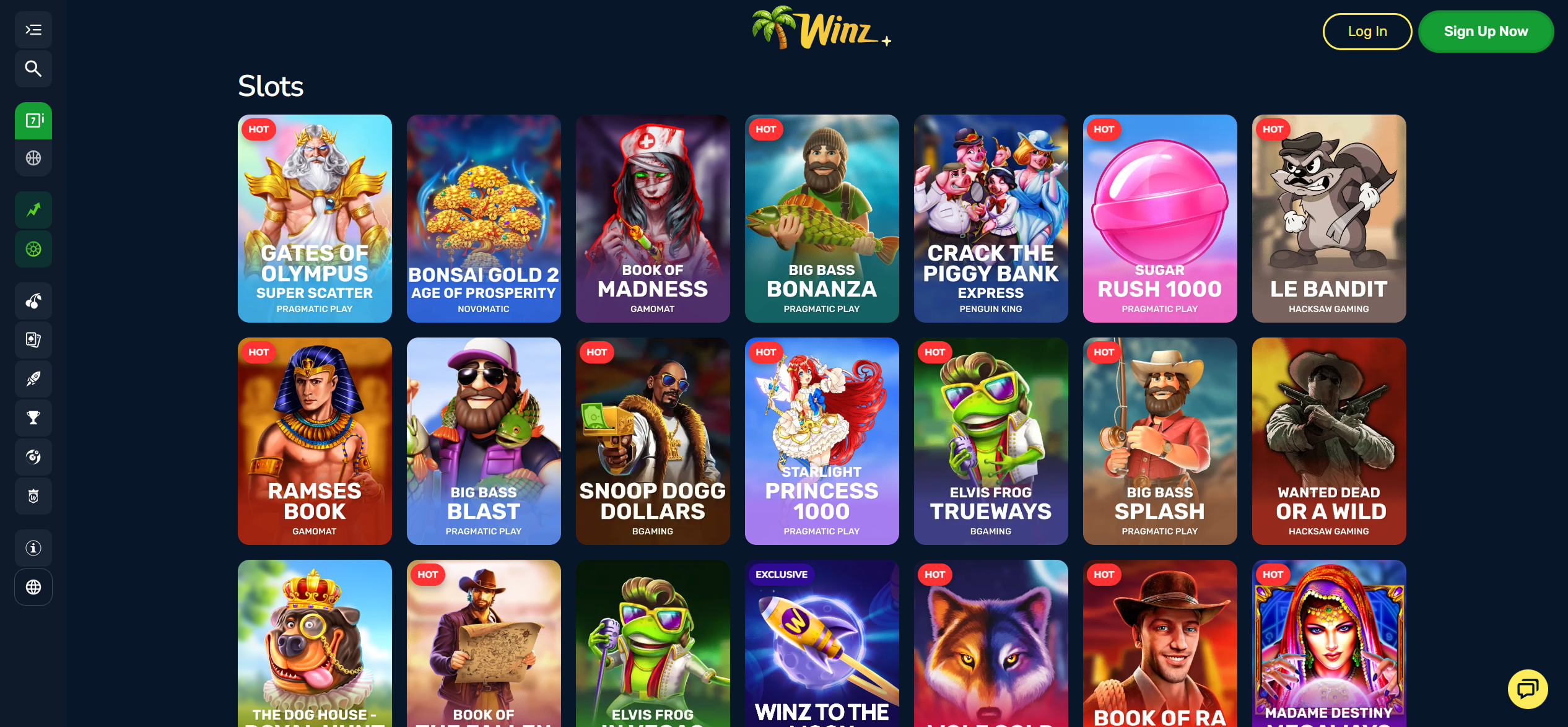 Winz.io slots