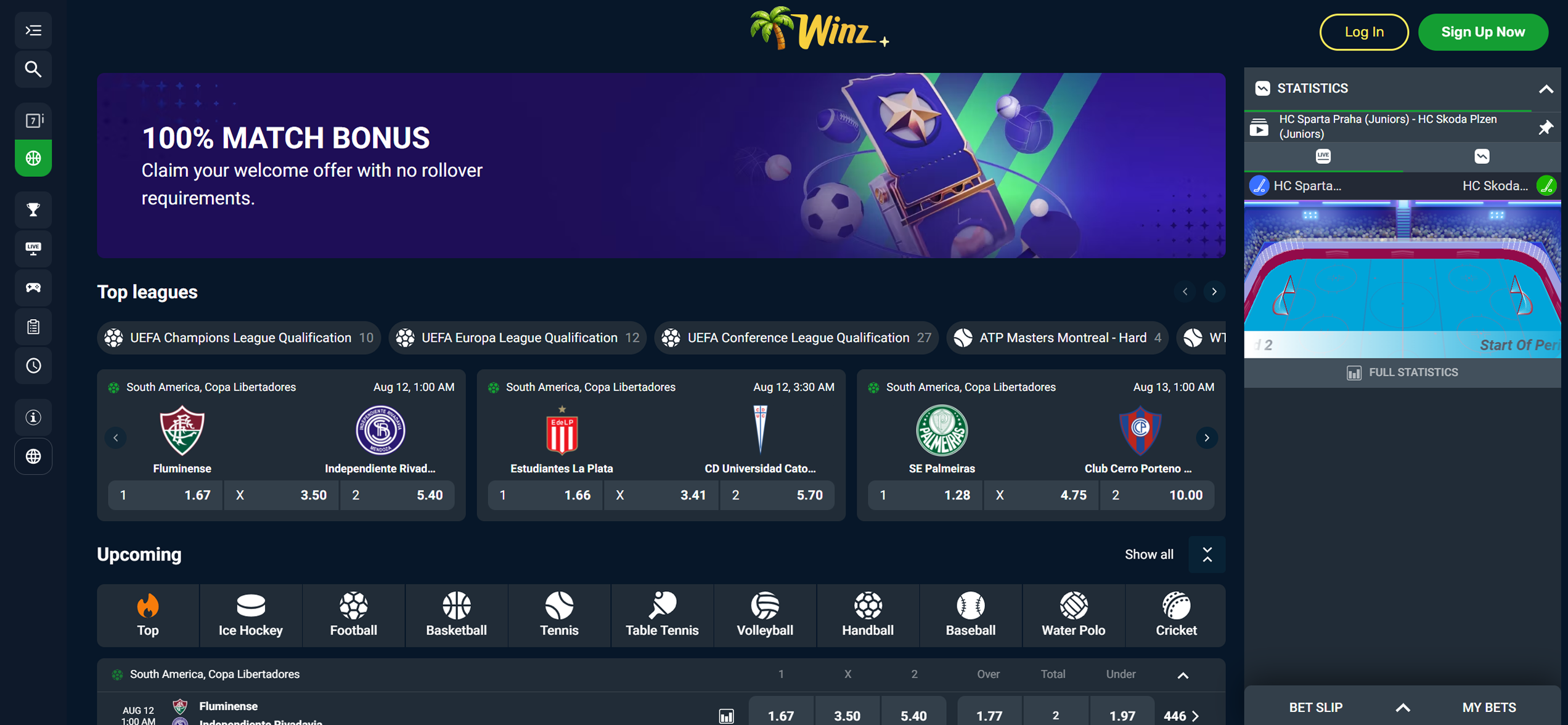 Winz.io sports betting
