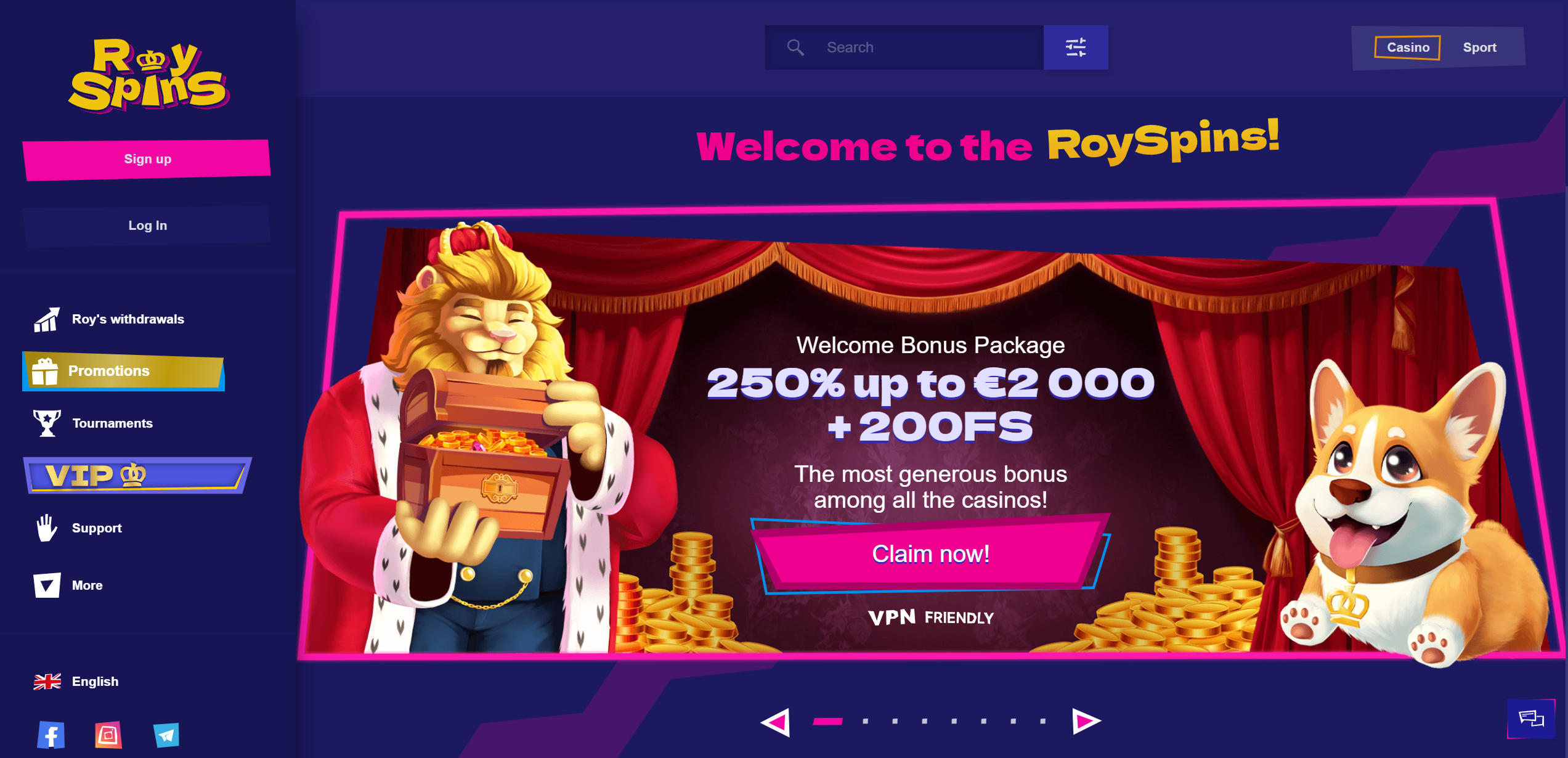Royspins main page