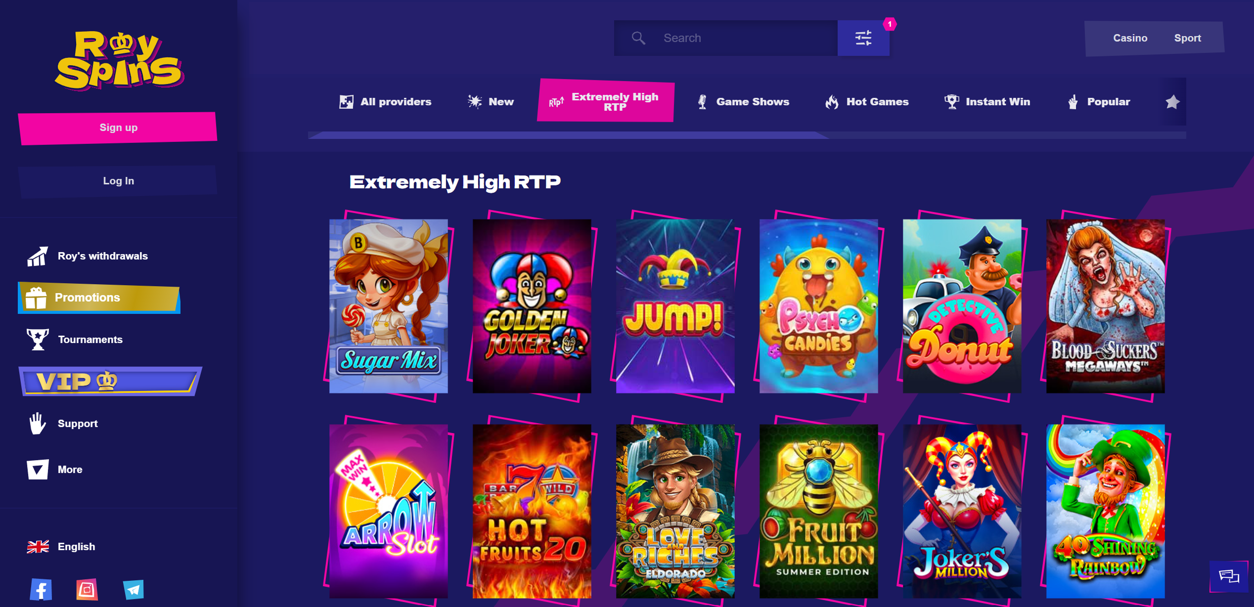Royspins slots