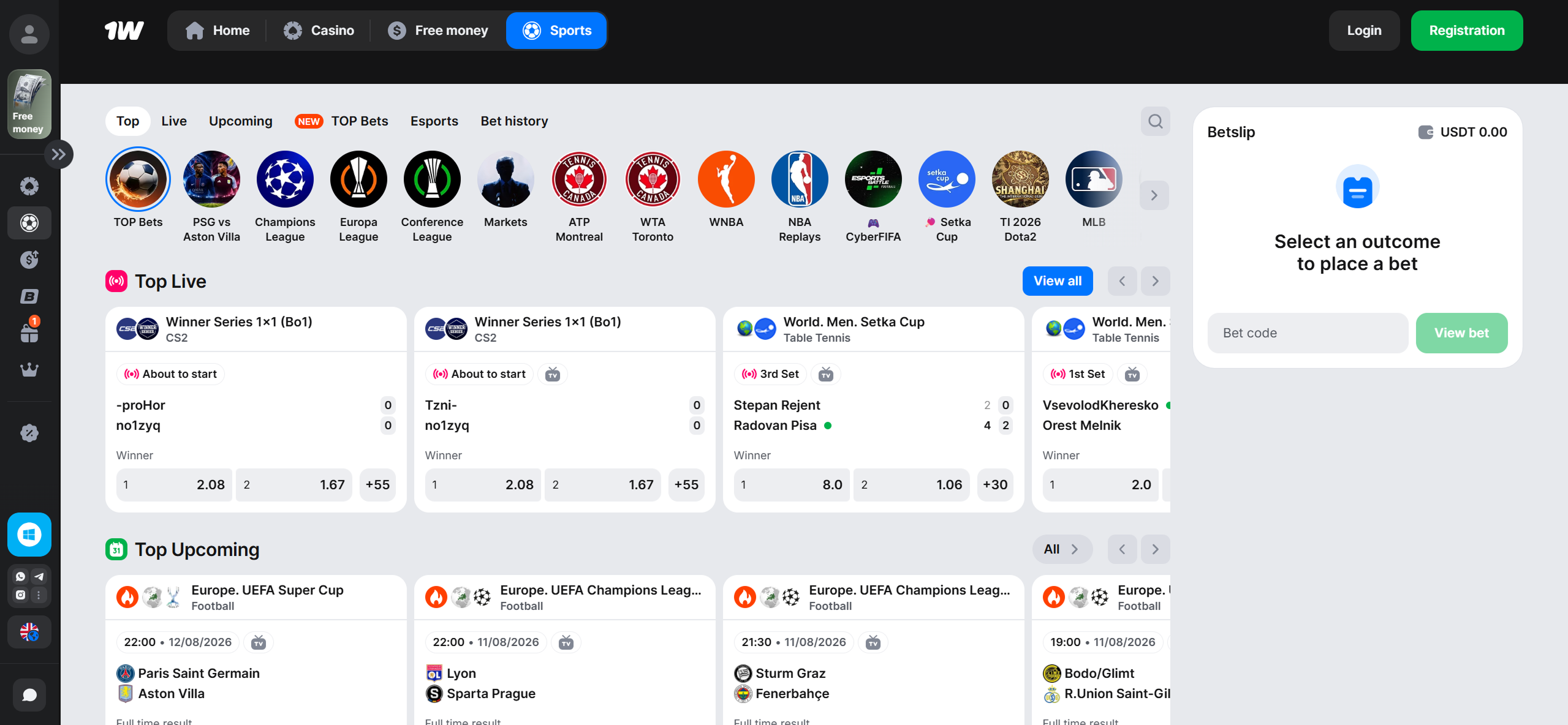 1win sports betting
