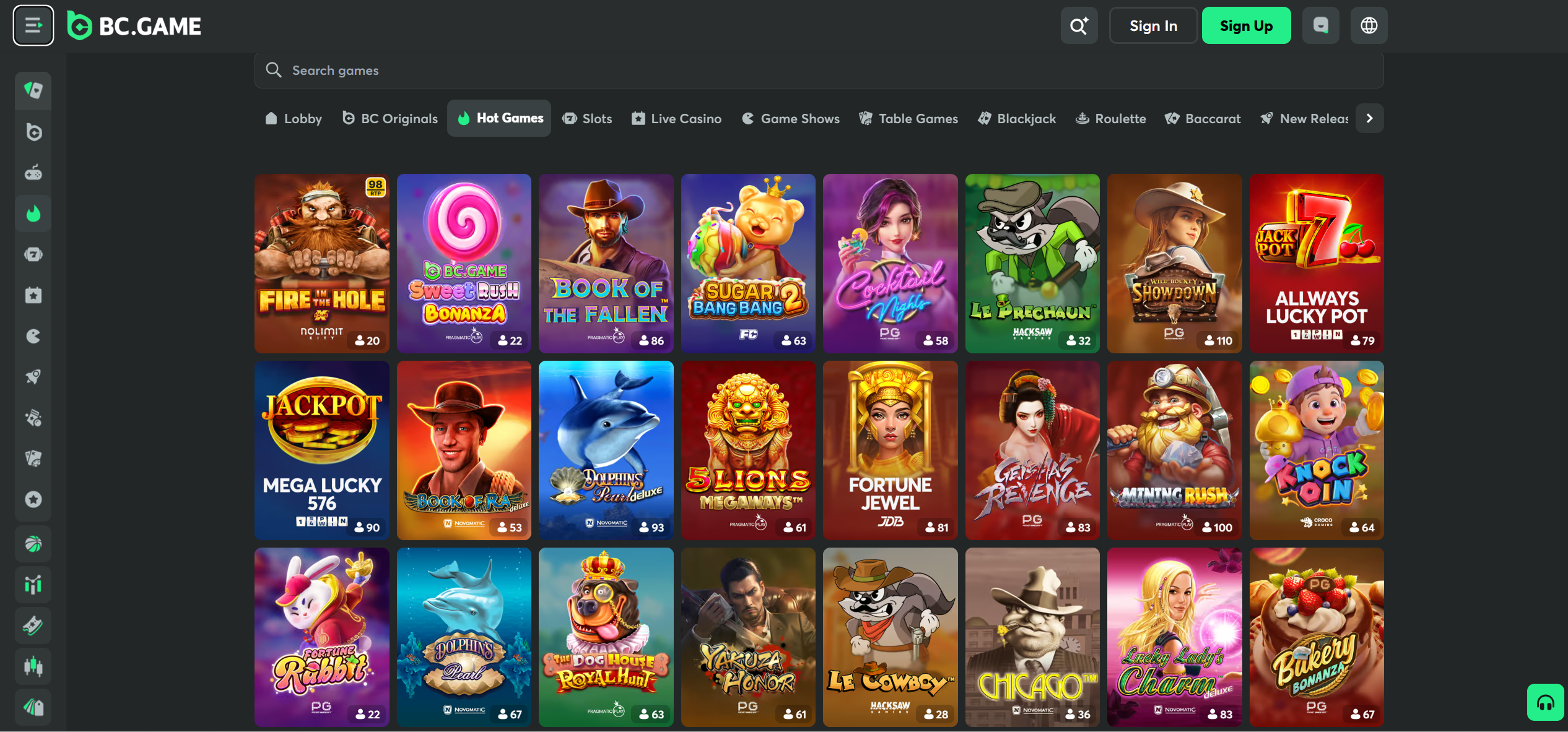BC.GAME slots