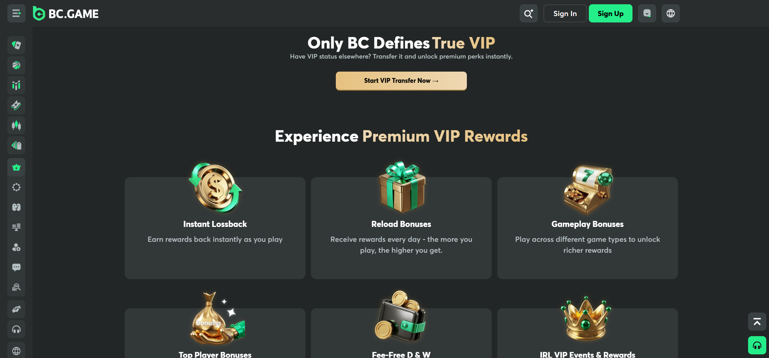 BC.GAME loyalty program