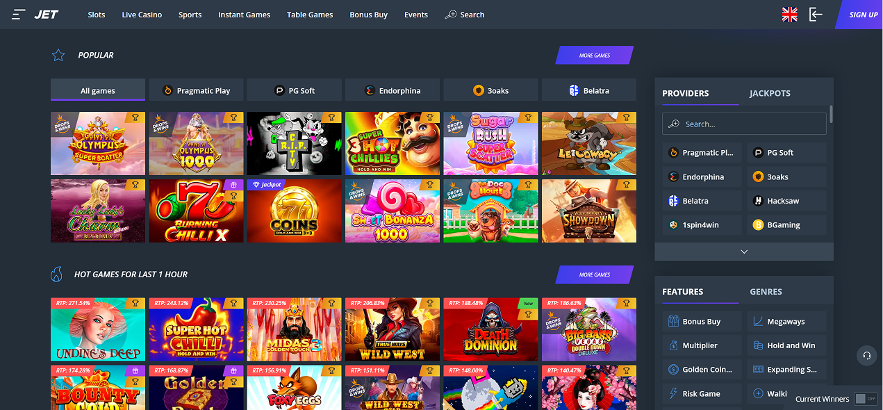 Jet casino slots