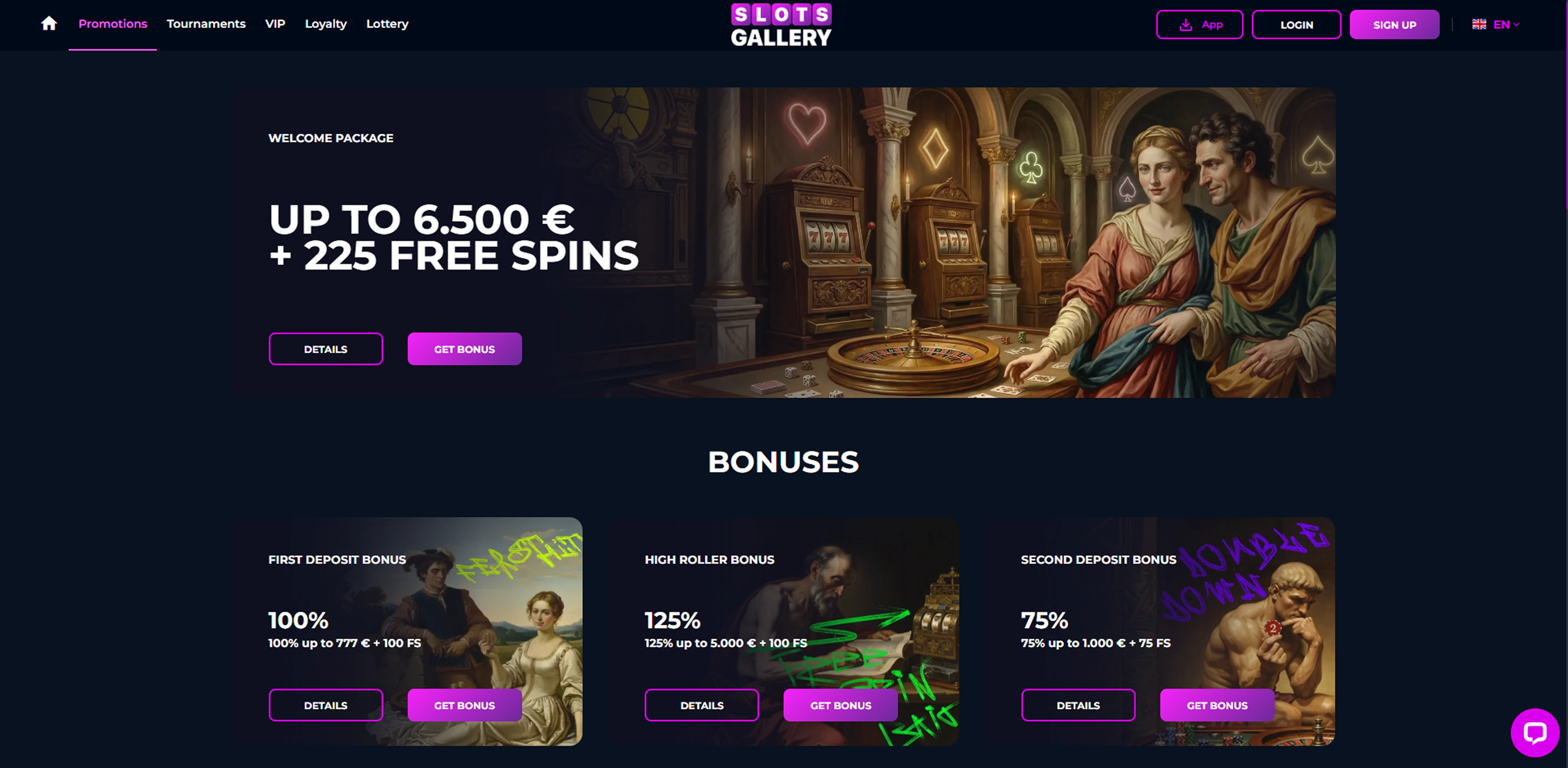 Slotsgallery bonuses